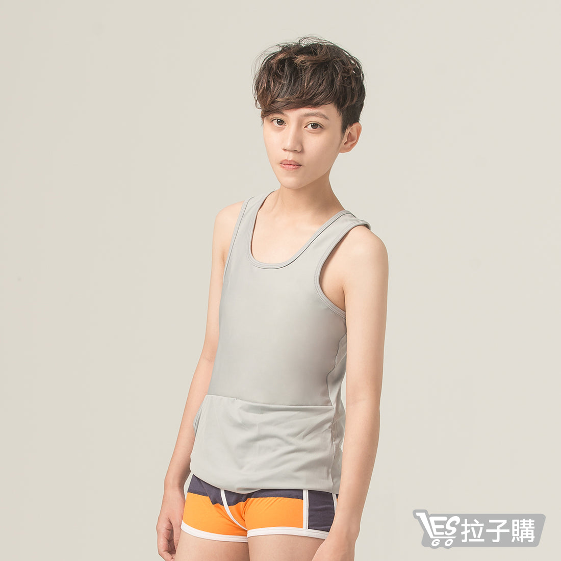 【Big-T】Advocating texture, healthy and happy bamboo charcoal body corset (grey)