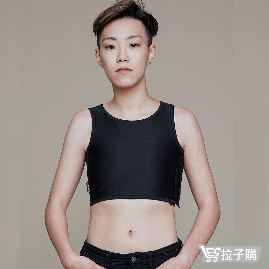 【MOSON®】Half-length backless breasted corset (black)