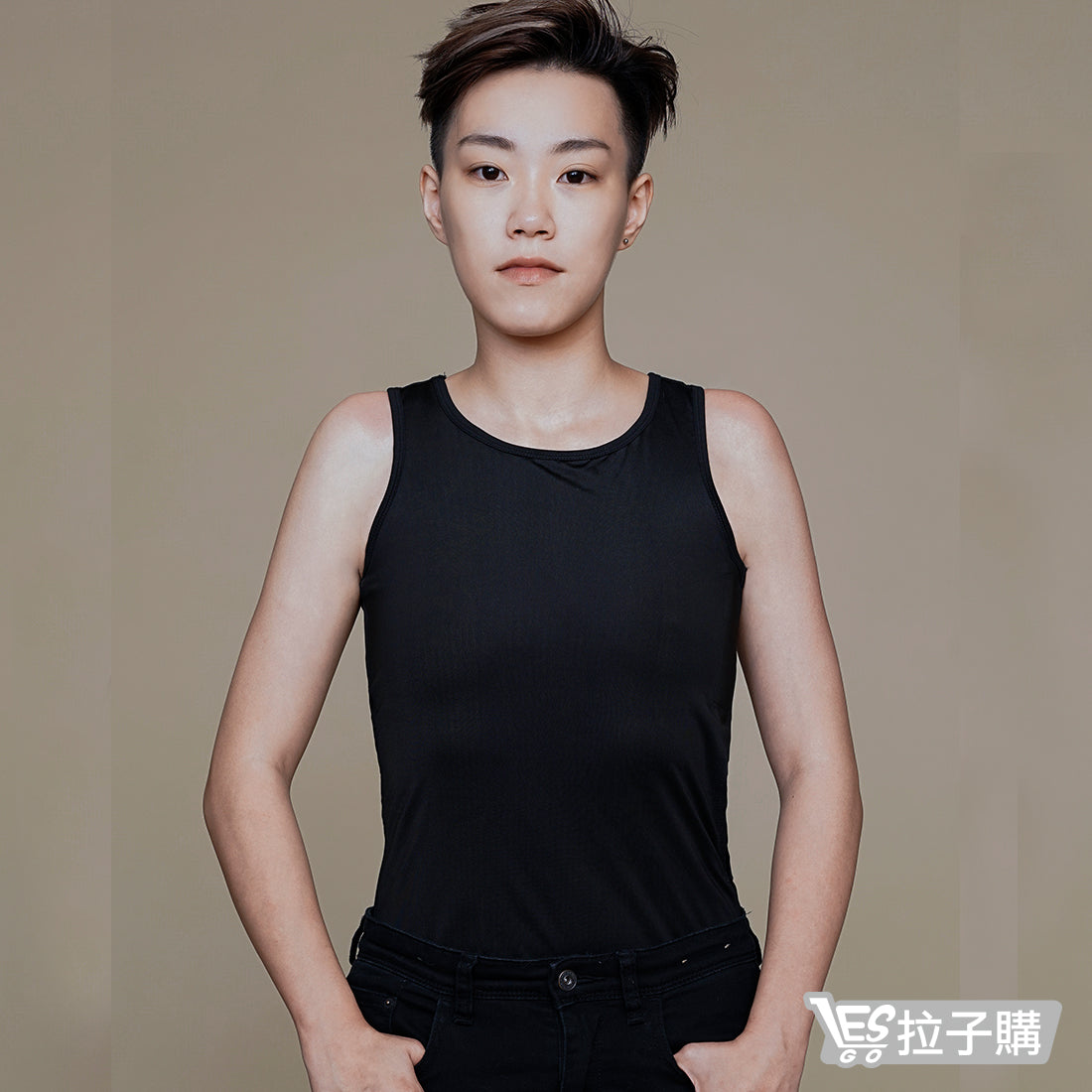【MOSON®】Full-body backless Velcro corset (black)