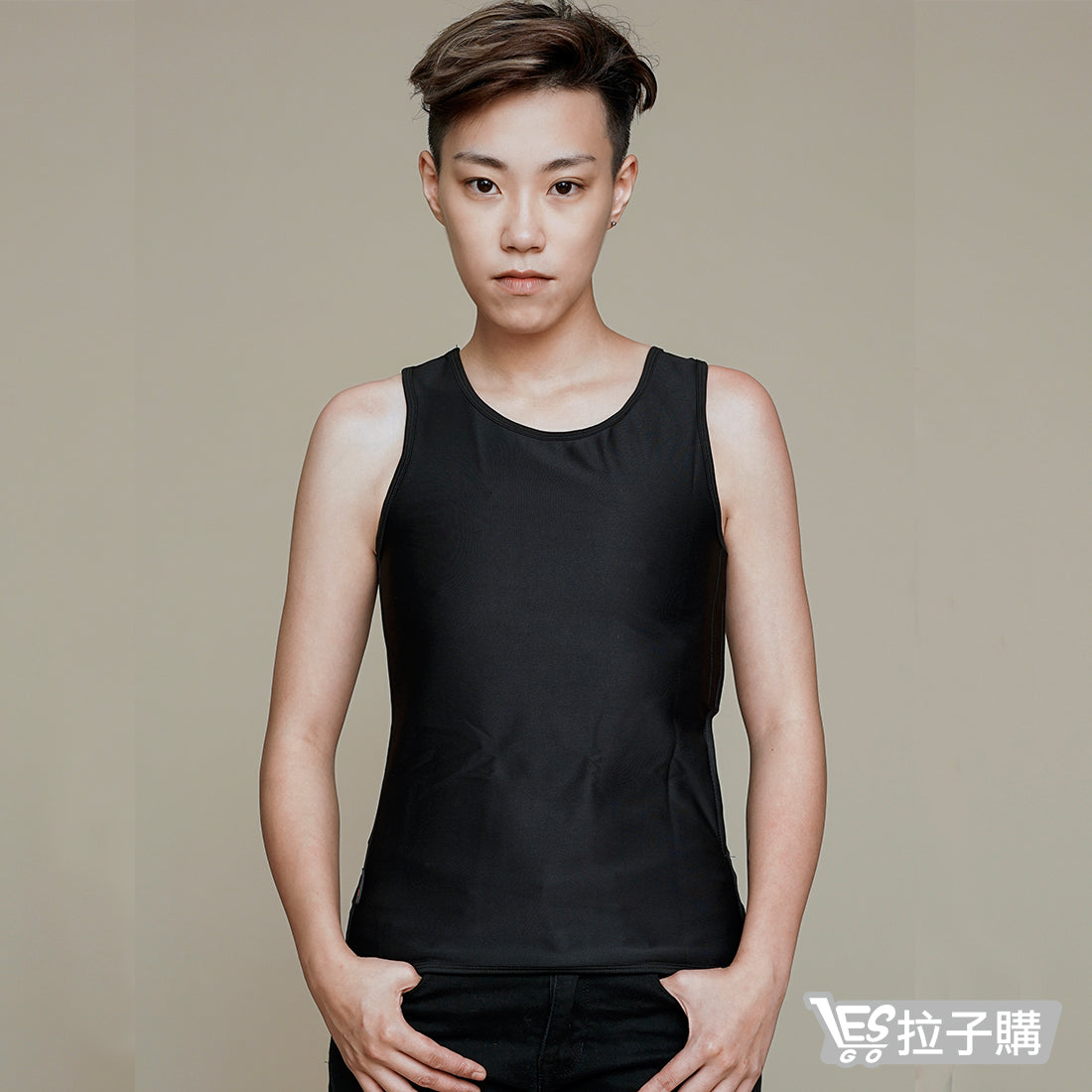【MOSON®】Full-body back-buttoned corset (black)