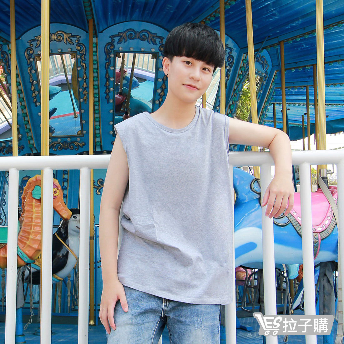 【ZeroBra】Pure cotton sleeveless plain hook hook outer corset (grey)
