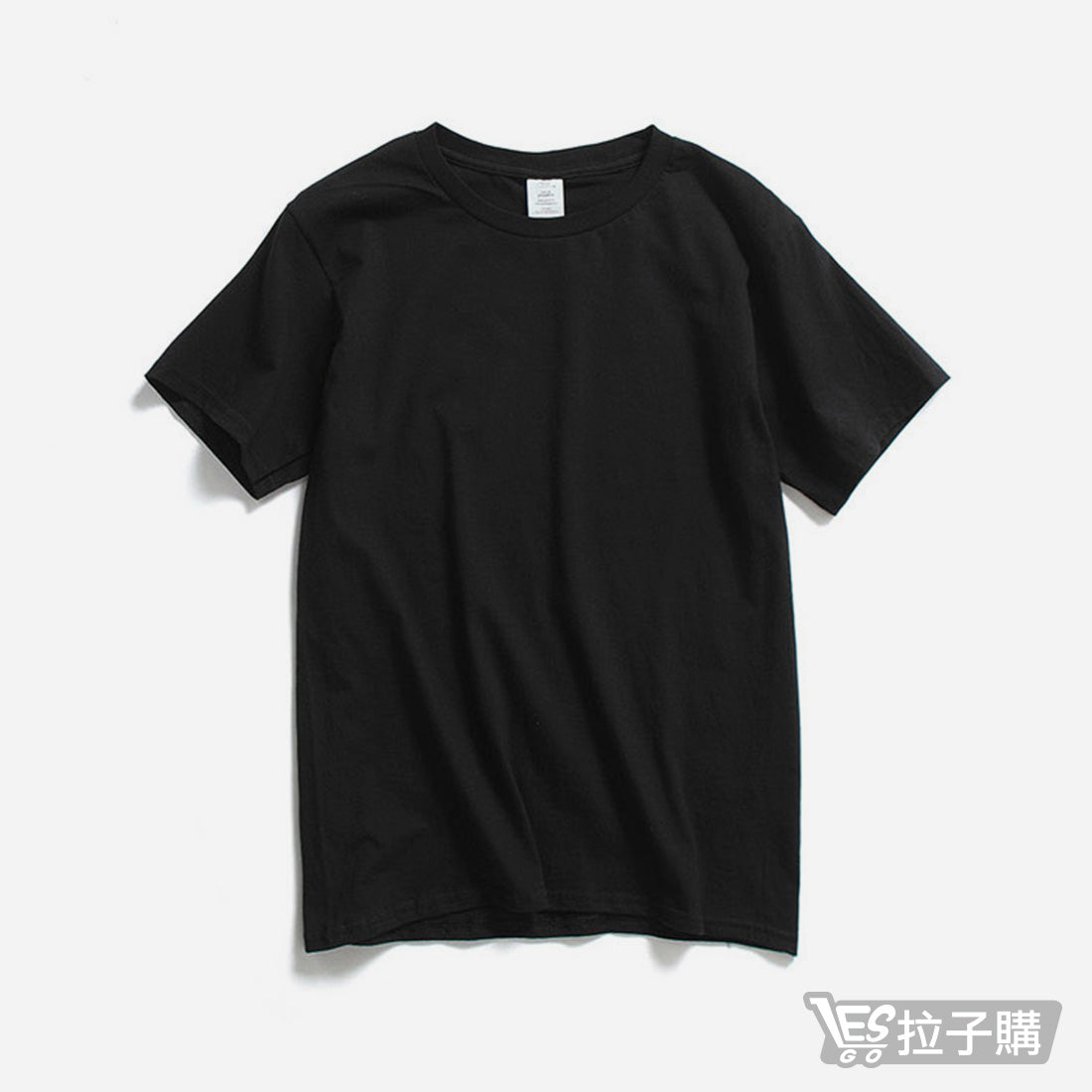 【LESGO】日系無印風210g加厚純棉TEE ❘ 黑色 ❘