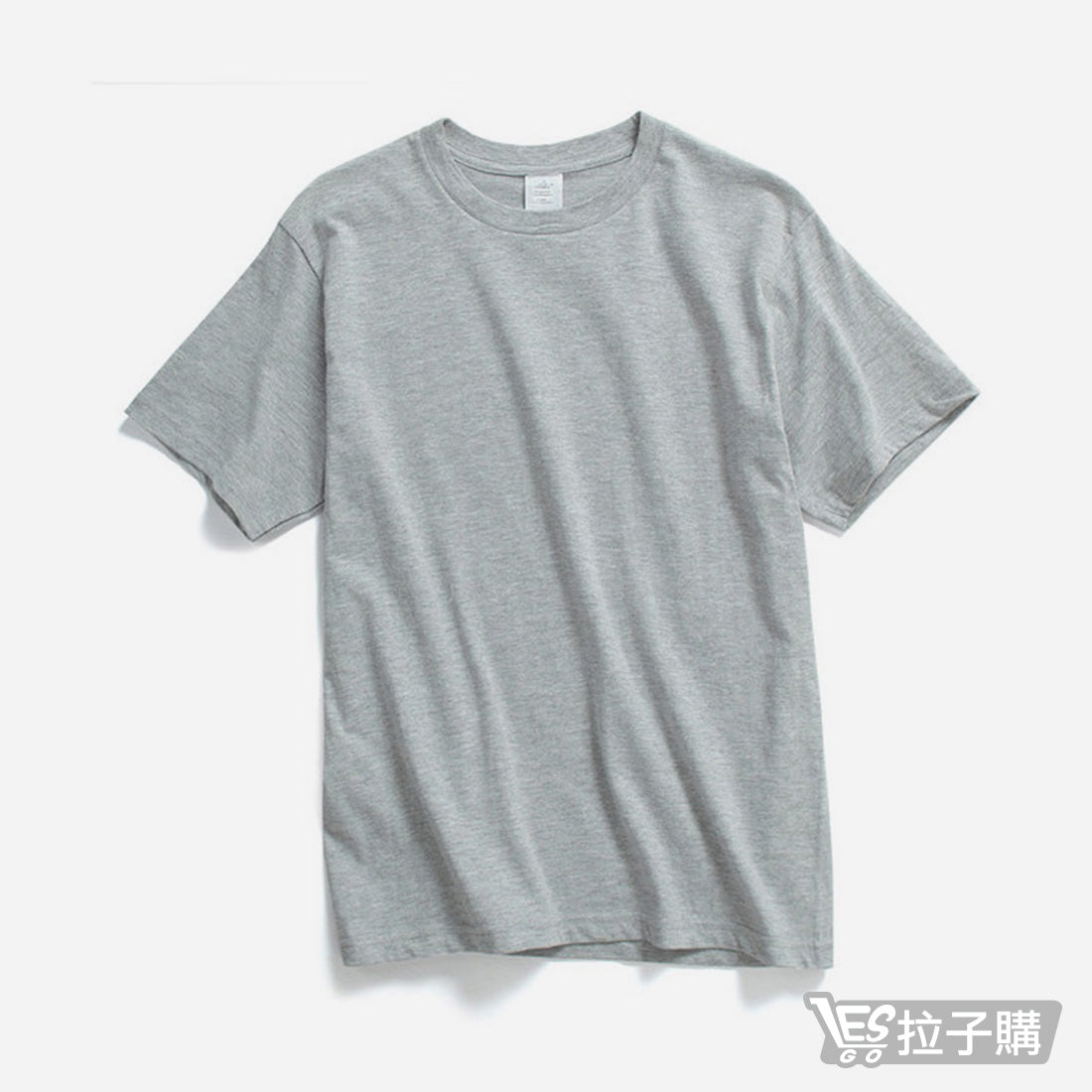 【LESGO】日系無印風210g加厚純棉TEE ❘ 灰色 ❘