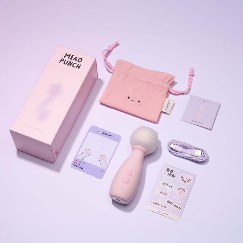 【popocat】貓貓錘AV棒｜療癒系喵造型｜另有延展配件多重玩法