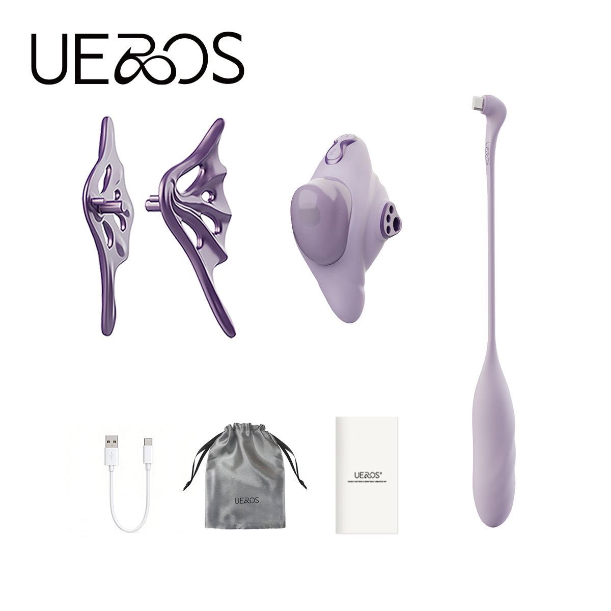 【UEROS】小海螺吸吮入體按摩棒｜夾腿固定 解放雙手｜多種組合深層震盪