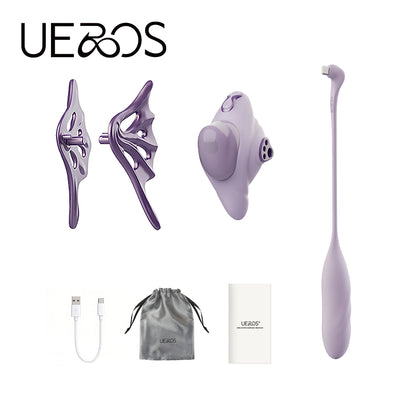 【UEROS】小海螺吸吮入體按摩棒｜夾腿固定 解放雙手｜多種組合深層震盪